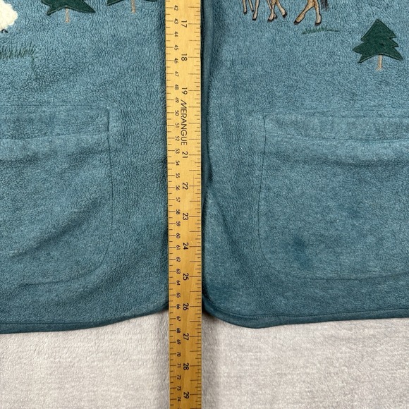 Northern Reflections Sweater Womens Small Vtg Cottage Core Cardigan Fleece Farm - Picture 8 of 10